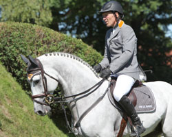 Ludger Beerbaum - hier mit Coup de Coeur - wurde in Sanpatriano mit Chaman Dritter im Großen Preis. Foto: Wego